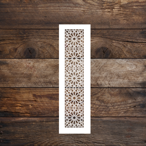 Islamic Star Pattern Border Reusable Stencil