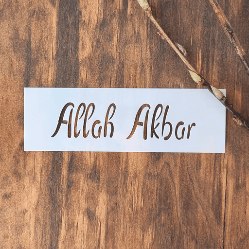Allah Akbar stencil