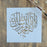 Heart Shaped  Kalima of Islam (Shahada) Stencil By Home Synchronize