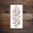 Islamic Reusable Stencil, Hatha min Fadl Rabbi (this is by the grace of my lord) Arabic Stencil