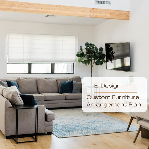 E-Design-Custom Furniture Arrangement Floor Plan