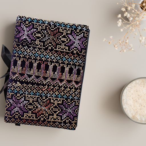 Purple Serenity – Elegant Palestinian Tatreez Quran Cover