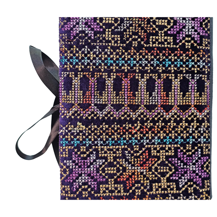 Purple Serenity – Elegant Palestinian Tatreez Quran Cover