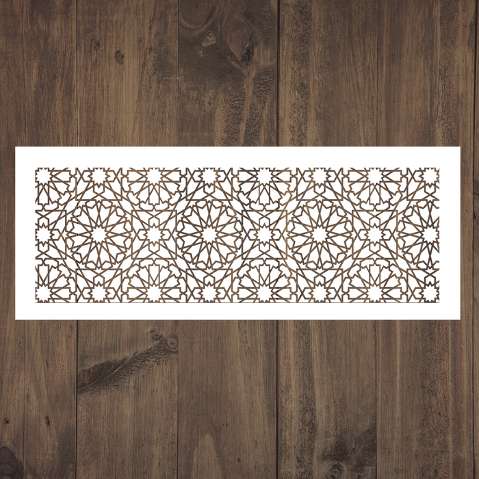 Moorish Pattern Border Reusable Stencil