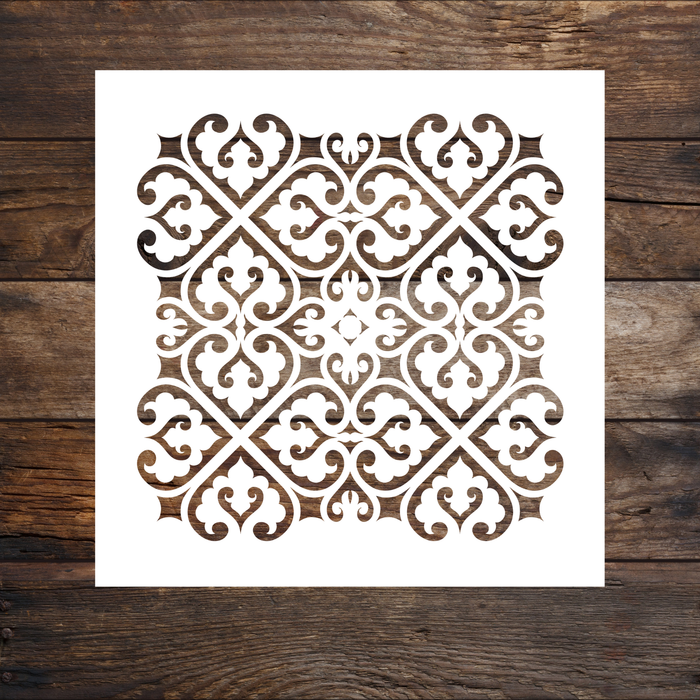 Arabesque Pattern Tile Reusable Stencil