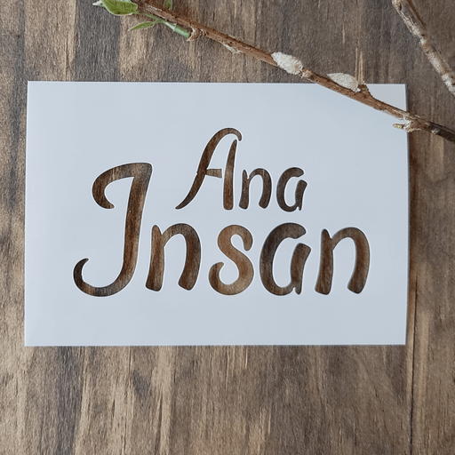 Ana Insan (I'm Human) Stencil