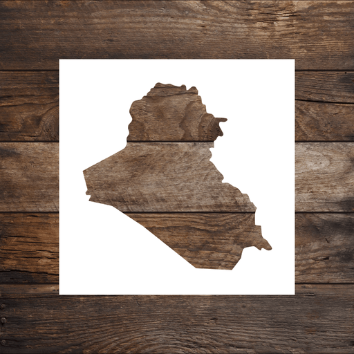 Map of Iraq Stencil