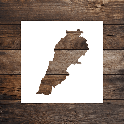 Map of Lebanon stencil