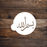 Bismillah (in the name of Allah) Round Cookie Arabic Stencil