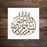 Bismillah Al Rahman Al Raheem (in the name of Allah) Round Design Arabic Stencil