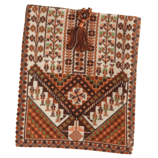 Palestinian Embroidered Quran Sleeve in Brown