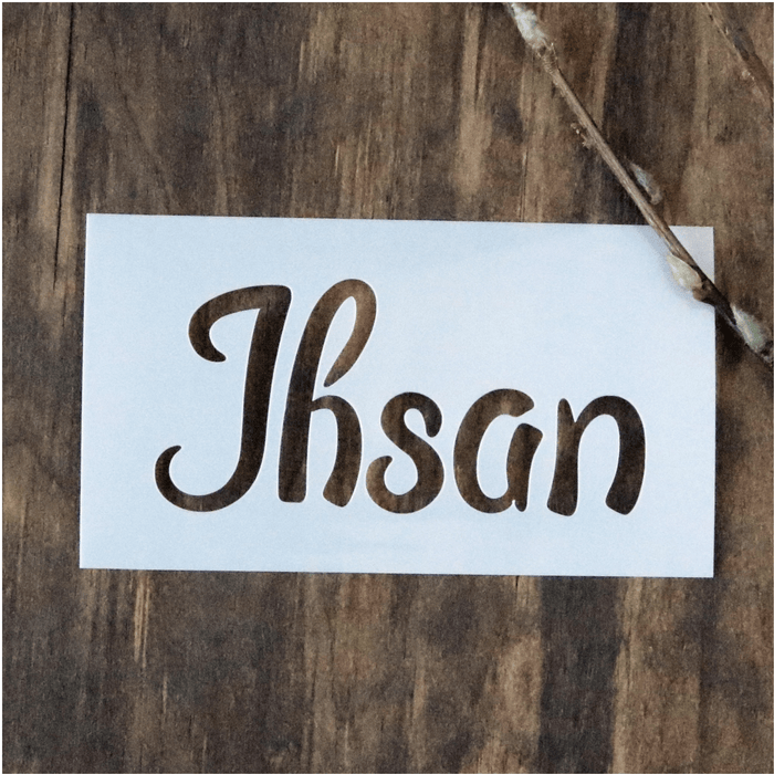Ihsan stencil