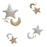Crescent and Star Hanging Pillow Set