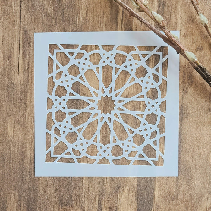 Moorish Pattern Tile Stencil