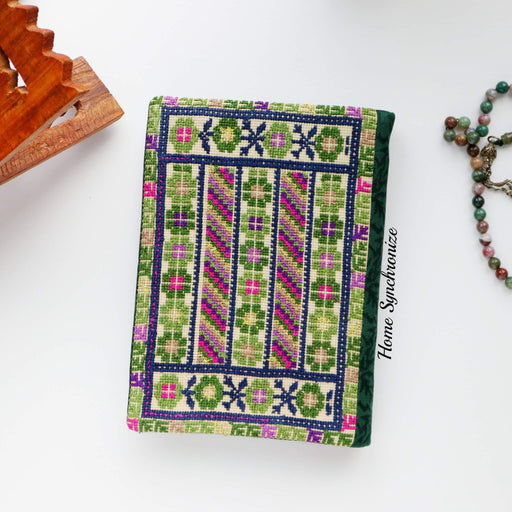 The Holy Quran w/Palestinian Embroidery Fabric Cover